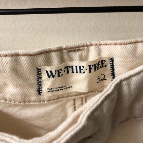 NWT We The Free FP Palmer Cuffed Jeans | Eggshell - Picture 9 of 15